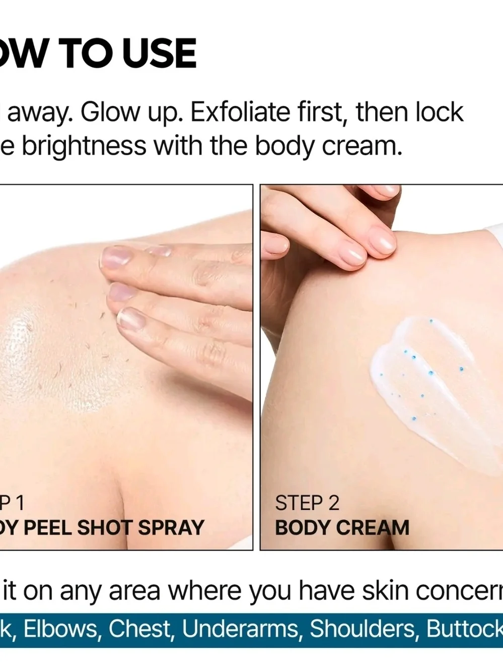 Blue TX-Capsule Body Cream & Peel Shot Set - Blue